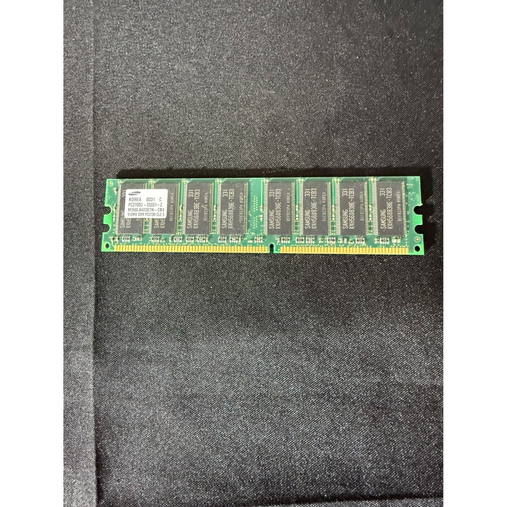 Samsung 512MB DDR PC2700 RAM M368L6423ETN-CB3 Desktop Memory Excellent 333MHz